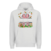 Dove Grey easter costom name rabbit Premium Hoodie - MaliasSmallBusiness