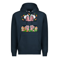 Navy easter costom name rabbit Premium Hoodie - MaliasSmallBusiness