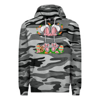 Slate Camo easter costom name rabbit Premium Hoodie - MaliasSmallBusiness