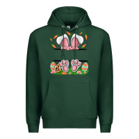 Sports Green easter costom name rabbit Premium Hoodie - MaliasSmallBusiness