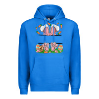 True Royal easter costom name rabbit Premium Hoodie - MaliasSmallBusiness
