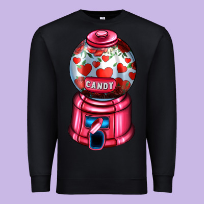 Love And Candy Machine Premium Sweatshirt Designed By Adodesignshop