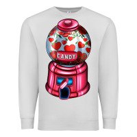 Dove Grey love and candy machine Premium Sweatshirt - AdoDesignShop