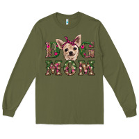Army Green christmas dog mom chihuahua Long Sleeve Tee - RanaPortraitStore