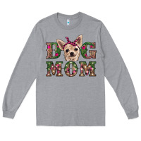 Heather Grey christmas dog mom chihuahua Long Sleeve Tee - RanaPortraitStore