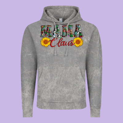 Mama Claus Vintage Hoodie Designed By Adodesignshop
