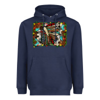 Navy christmas indian headdress Heavyweight Hoodie - JahusDesignShop