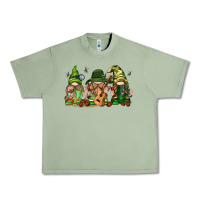 Oil Green camping gnomies Urban Heavy Tee - texasbilliewilder