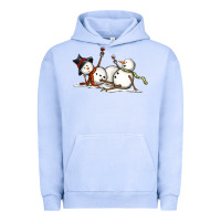 Pigment Grape Ice snowman with wine Urban Hoodie - MaliasSmallBusiness