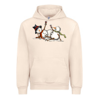 Sandshell snowman with wine Urban Hoodie - MaliasSmallBusiness