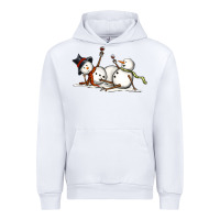 White snowman with wine Urban Hoodie - MaliasSmallBusiness