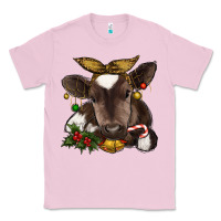 Bubblegum Pink christmas baby cow Classic Tee - RanaPortraitStore