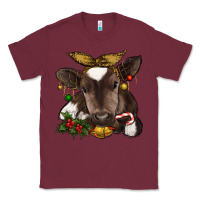 Burgundy christmas baby cow Classic Tee - RanaPortraitStore