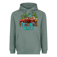 Sage teacher life western truck and books Heavyweight Hoodie - AdoDesignShop
