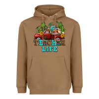 Teacher Life Western Truck And Books Heavyweight Hoodie | Teevron