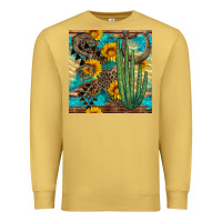 Antique Gold horseshoe and cactus Premium Sweatshirt - BundleAndBundleShop