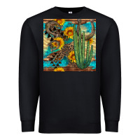 Black horseshoe and cactus Premium Sweatshirt - BundleAndBundleShop