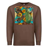Chestnut horseshoe and cactus Premium Sweatshirt - BundleAndBundleShop