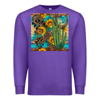 Purple horseshoe and cactus Premium Sweatshirt - BundleAndBundleShop