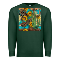 Sports Green horseshoe and cactus Premium Sweatshirt - BundleAndBundleShop