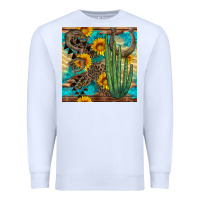 White horseshoe and cactus Premium Sweatshirt - BundleAndBundleShop
