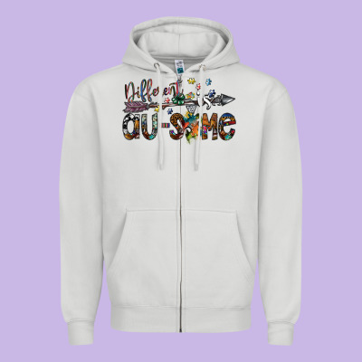Different Is Au Some Png Zipper Hoodie Designed By Sublimationcraftshop