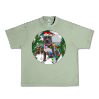 Oil Green Pitbull And Farm Urban Heavy Tee - RanaPortraitStore