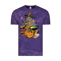 Cloud Purple halloween owl Vintage Tee - BarkalooDesign