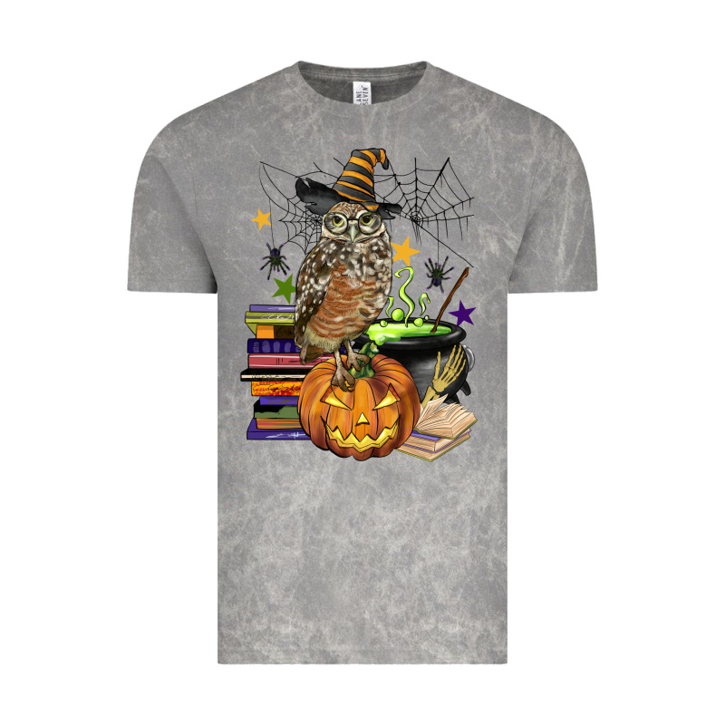 Halloween Owl Vintage Tee by BarkalooDesign | Teevron