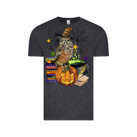 Vintage Black halloween owl Vintage Tee - BarkalooDesign