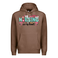 Chestnut nursing in my heart Premium Hoodie - MaliasSmallBusiness