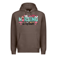 Coffee nursing in my heart Premium Hoodie - MaliasSmallBusiness