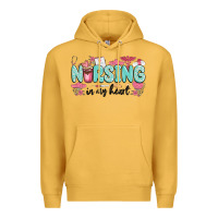 Mustard nursing in my heart Premium Hoodie - MaliasSmallBusiness