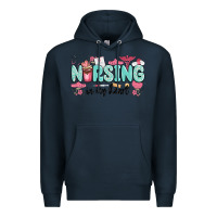 Navy nursing in my heart Premium Hoodie - MaliasSmallBusiness