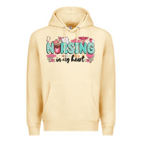Pina Colada nursing in my heart Premium Hoodie - MaliasSmallBusiness