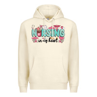 Sandshell nursing in my heart Premium Hoodie - MaliasSmallBusiness