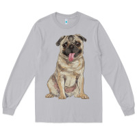 Moon Dust pug Long Sleeve Tee - RanaPortraitStore