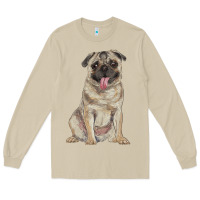 Mushroom pug Long Sleeve Tee - RanaPortraitStore