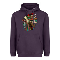 Plum christmas indian headdress Heavyweight Hoodie - JahusDesignShop