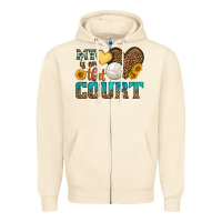 Sandshell my heart is on that court Zipper Hoodie - HRA Design Shop