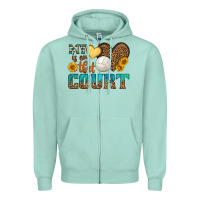 My Heart Is On That Court Zipper Hoodie | Teevron