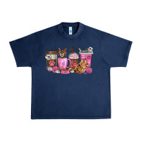 Navy cat coffee cups Urban Heavy Tee - texasbilliewilder