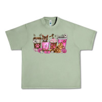 Oil Green cat coffee cups Urban Heavy Tee - texasbilliewilder