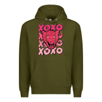 Army Green valentine Premium Hoodie - MaliasSmallBusiness