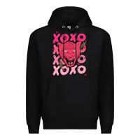 Black valentine Premium Hoodie - MaliasSmallBusiness