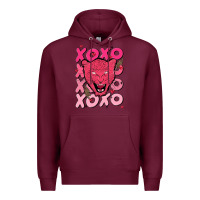 Burgundy valentine Premium Hoodie - MaliasSmallBusiness