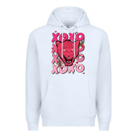 White valentine Premium Hoodie - MaliasSmallBusiness