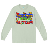 Matcha please be patient i have autism Long Sleeve Tee - Zillion Design Studio