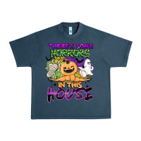 Midnight Navy theres some horrors in this house Urban Heavy Tee - BarkalooDesign