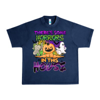 Navy theres some horrors in this house Urban Heavy Tee - BarkalooDesign